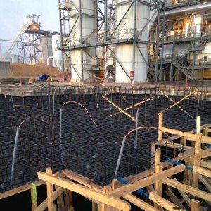 Construction work of concrete work