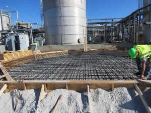 Construction work of concrete work