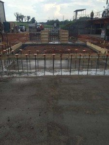 Construction work of concrete work