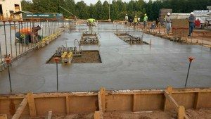 Construction work of concrete work