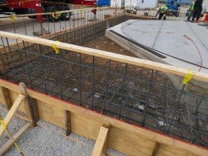 Construction work of concrete work