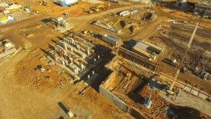 Construction work of concrete work