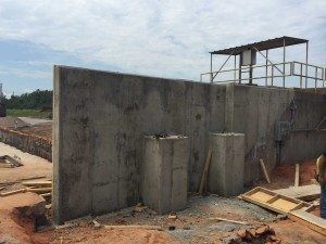Construction work of concrete work