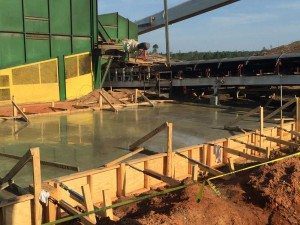 Construction work of concrete work