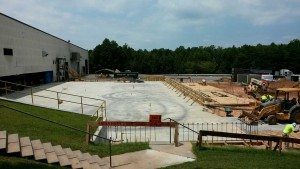 Construction work of concrete work