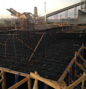 Construction work of concrete work