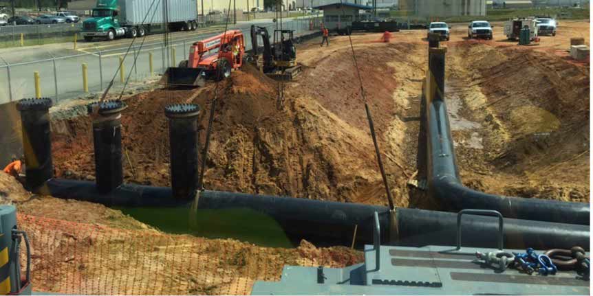 Construction work of piping work