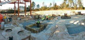 Construction work of concrete work