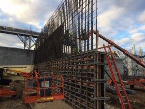 Construction work of concrete work