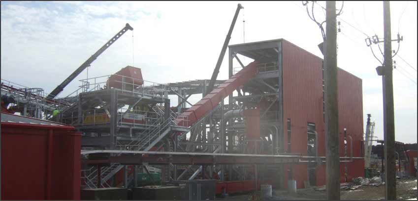 Construction work of biomass facility