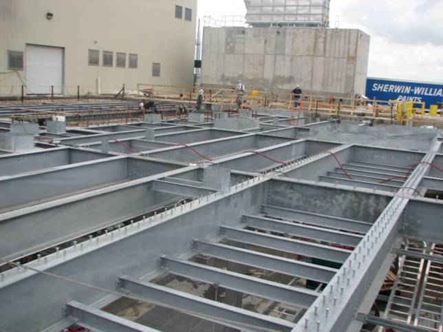 Construction work of tissue mill addition