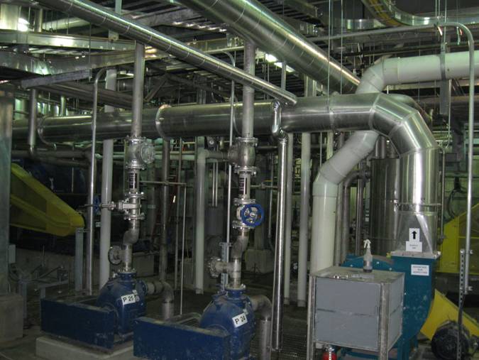 Construction work of tissue mill addition