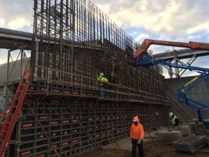 Construction work of concrete work