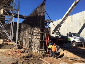 Construction work of concrete work