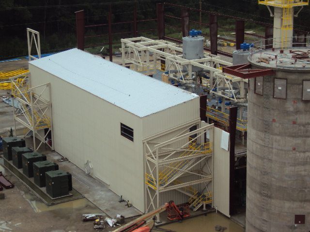 Construction work of wood pellet facility