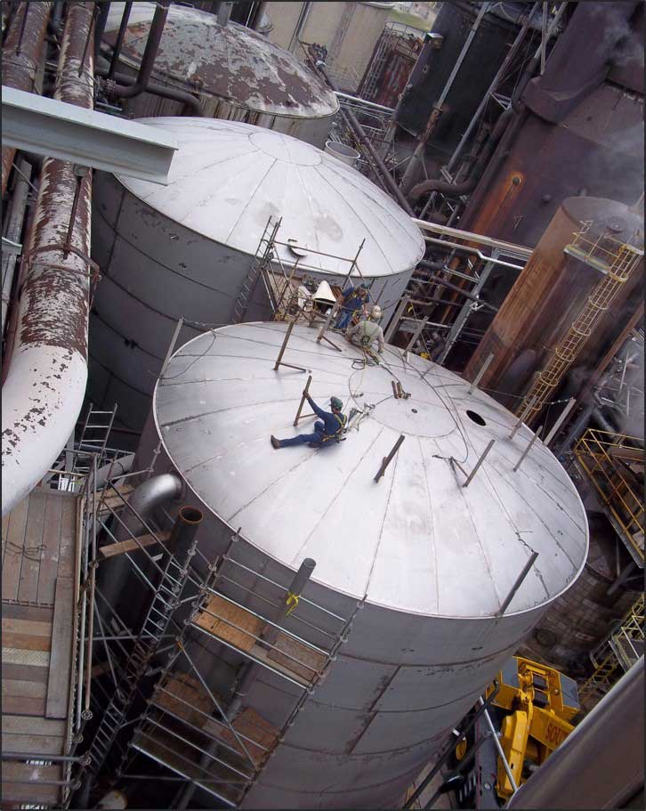 Construction work of field tanks & welding