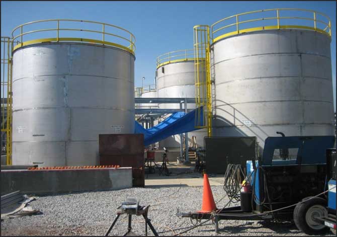 Construction work of field tanks & welding