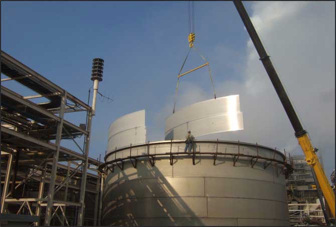 Construction work of field tanks & welding