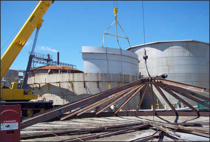 Construction work of field tanks & welding