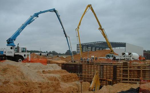 Construction work of wet corn handling system