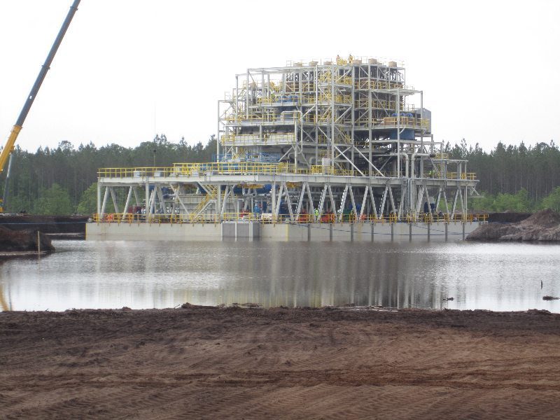 Construction work of mining and mineral project