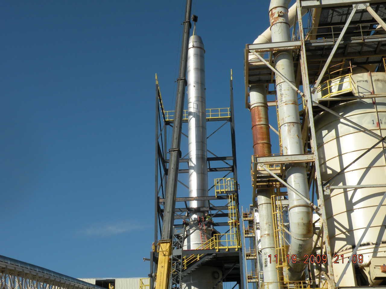 Construction work of medium density fiber board plant